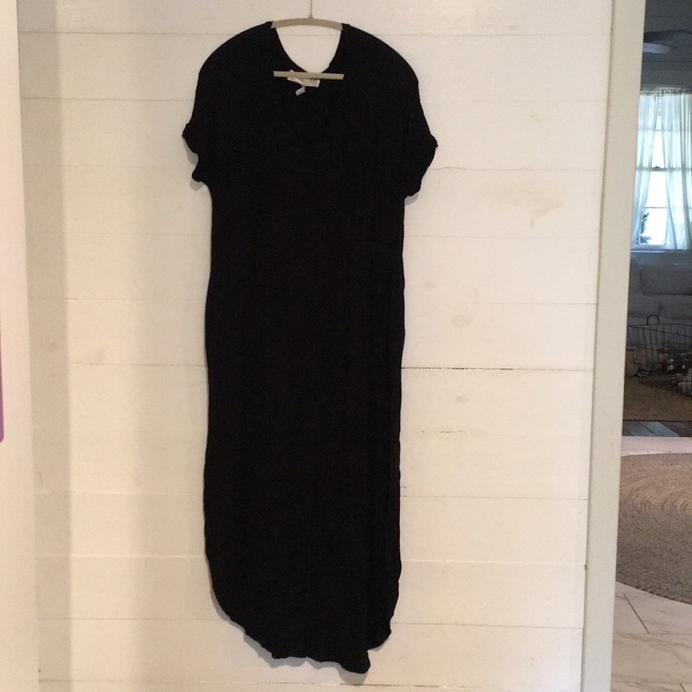 Black maxi dress